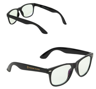 Image of black-framed glasses