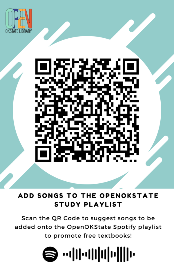 QR code for use in suggesting songs to be added to the OpenOKState Spotify playlist