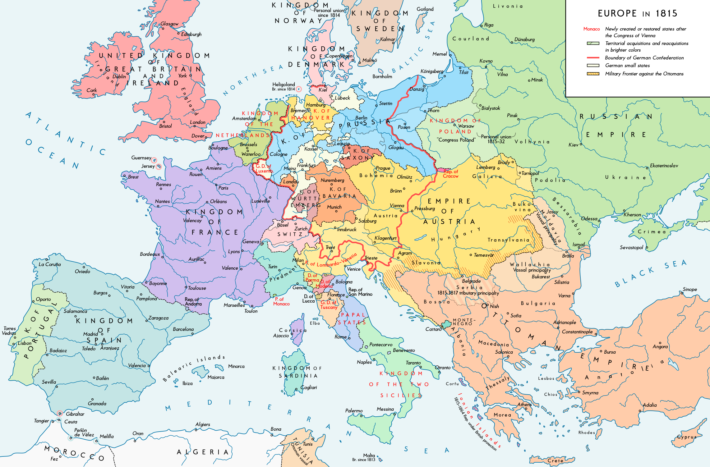 Europe in 1815